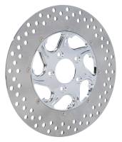 HardDrive - HardDrive Flow 11.5in. Two-Piece Brake Rotor - Chrome - F2120CRR115-2P - Image 2