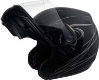 G-Max - G-Max GM44 Derk Helmet - G144393 F.TC-12 - Flat Black/Silver - X-Small - Image 1