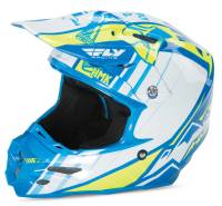 Fly Racing - Fly Racing F2 Carbon Pro Cross Helmet - 73-4928S - Blue/Hi-Vis - Small - Image 1