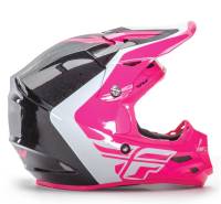 Fly Racing - Fly Racing F2 Carbon Pure Helmet - 73-4129M - Pink/White/Black - Medium - Image 2