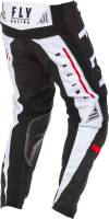 Fly Racing - Fly Racing Kinetic K120 Youth Pants - 373-43318 - Black/White/Red - 18 - Image 3