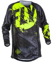Fly Racing - Fly Racing Kinetic Outlaw Jersey - 371-520L - Black/Hi-Vis - Large - Image 1