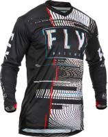 Fly Racing - Fly Racing Lite Glitch Jersey - 373-7242X - Black/White - 2XL - Image 1