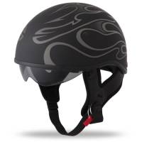 Fly Racing - Fly Racing .357 Flame Helmet - 73-8203-4 - Gray Flame - Large - Image 1