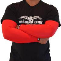 Missing Link - Missing Link Armpro Sleeves - APRDM - Solid Red - Medium - Image 1