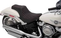 Drag Specialties - Drag Specialties Predator III Seat - Double Diamond - Red Thread - 0802-1190 - Image 2