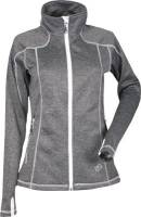 DSG - DSG Performance Fleece Womens Jacket - 35327 - Black Heather/White - Small - Image 1