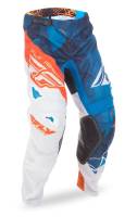 Fly Racing - Fly Racing Kinetic Mesh Pants - 371-33128 - Crux Blue/White/Orange - 28 - Image 1