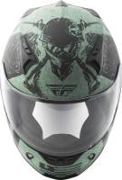 Fly Racing - Fly Racing Revolt FS Liberator Helmet - 73-8374-2 - Matte Black/Green - Small - Image 3