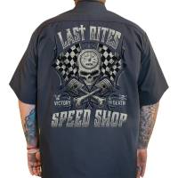 Lethal Threat - Lethal Threat Last Rites Shop Shirt - DG60181L - Dark Gray - Large - Image 1
