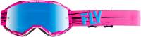 Fly Racing - Fly Racing Zone Youth Goggles - 37-5161 - Pink/Teal / Sky Blue Mirror/Smoke Lens - OSFM - Image 1
