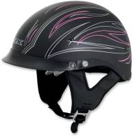 AFX - AFX FX-200 Pinstripe Womens Helmet with Dual Inner Lens Beanie - 0103-0770 - Flat Pink Pinstripe - Small - Image 1