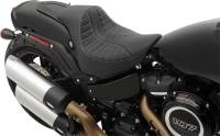 Drag Specialties - Drag Specialties EZ-ON Solo Seat - Scorpion Silver Stitch - 0802-1129 - Image 4