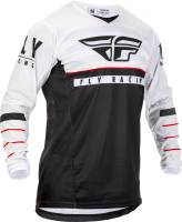 Fly Racing - Fly Racing Kinetic K120 Youth Jersey - 373-423YL - Black/White/Red - Large - Image 1