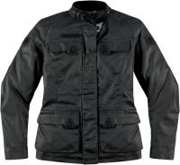 Icon - Icon 1000 Akorp Womens Jacket - 2822-0514 - Resin Black - X-Small - Image 1