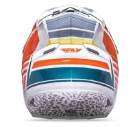 Fly Racing - Fly Racing F2 Carbon Animal Helmet - 73-4146XS - Orange/White/Teal - X-Small - Image 4