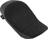 Drag Specialties - Drag Specialties EZ on Solo Seat For Ness Winged Gas Tank - Suede Double Diamond Stitch - 0801-1068 - Image 1