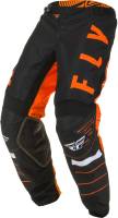 Fly Racing - Fly Racing Kinetic K120 Youth Pants - 373-43718 - Orange/Black/White - 18 - Image 4