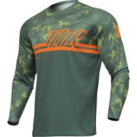 Thor - Thor Sector Digi Camo Youth Jersey - 2912-2401 - Forest Green/Camo - X-Small - Image 1
