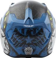 Fly Racing - Fly Racing Revolt FS Liberator Helmet - 73-8372-1 - Gloss Blue/Hi-Vis - X-Small - Image 2
