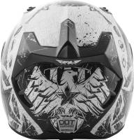 Fly Racing - Fly Racing Revolt FS Liberator Helmet - 73-8371-1 - Gloss White/Black - X-Small - Image 2