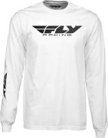 Fly Racing - Fly Racing Fly Corporate Long Sleeve Shirt - 352-4144L - White - Large - Image 1