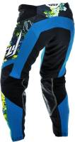 Fly Racing - Fly Racing Kinetic Womens Race Pants (2017) - 370-63804 - Teal/Yellow - 0-2 - Image 2
