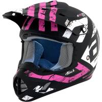 AFX - AFX FX-17 Attack Helmet - 0110-7167 - Matte Black/Fuchsia - Small - Image 1