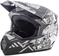 G-Max - G-Max MX46 Hooper Youth Helmet - G3468452 TC-17F - Flat Black/Dark Silver - Large - Image 1