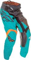 Fly Racing - Fly Racing Kinetic Trifecta Youth Pants - 369-43822 - Black/Teal/Orange - 22 - Image 1
