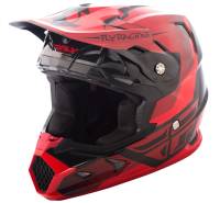 Fly Racing - Fly Racing Toxin Original Youth Helmet - 73-8512YL - Red/Black - Large - Image 1