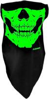 Schampa - Schampa Stretch Half-Face Mask - Glow - VNG008-GLO1 - Traditional Skull - OSFM - Image 1