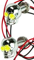 HardDrive - HardDrive Lighted Skull License Plate Screws - Yellow - H040077 - Image 1