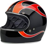 Biltwell Inc. - Biltwell Inc. Gringo Dice Flames Helmet - 1002-512-102 - Dice Flames - Small - Image 1