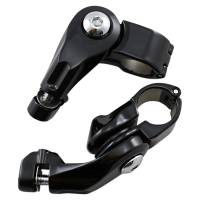 Kuryakyn - Kuryakyn Tour-Tech Adjustable Cruise Mounts - Short Arm - Gloss Black - 7574 - Image 1