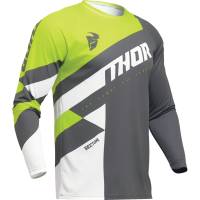 Thor - Thor Sector Checker Youth Jersey - 2912-2421 - Charcoal/Acid - Medium - Image 1