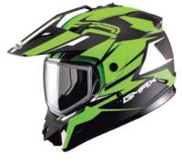 G-Max - G-Max GM11S Snow Sport Vertical Helmet - G2111676 F.TC-23 - Black/Hi-Viz Green - Large - Image 1