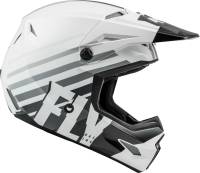 Fly Racing - Fly Racing Kinetic Thrive Youth Helmet - 73-3502YL - White/Black/Gray - Large - Image 2