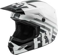 Fly Racing - Fly Racing Kinetic Thrive Youth Helmet - 73-3502YL - White/Black/Gray - Large - Image 1