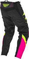 Fly Racing - Fly Racing F-16 Youth Pants - 373-93624 - Neon Pink/Black/Hi-Vis - 24 - Image 3