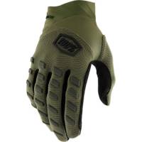 100% - 100% Airmatic Gloves - 10000-00035 - Green - Small - Image 1