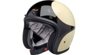 Biltwell Inc. - Biltwell Inc. Bonanza Scallop Helmet - 1001-559-201 - White/Black - X-Small - Image 1