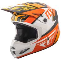 Fly Racing - Fly Racing Elite Guild Youth Helmet - 73-8608-1-YS - Orange/White/Black - Small - Image 1