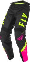 Fly Racing - Fly Racing F-16 Youth Pants - 373-93618 - Neon Pink/Black/Hi-Vis - 18 - Image 4