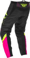 Fly Racing - Fly Racing F-16 Youth Pants - 373-93618 - Neon Pink/Black/Hi-Vis - 18 - Image 2