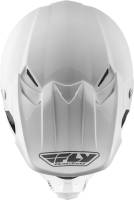 Fly Racing - Fly Racing F2 Carbon Solid Helmet - 73-4009XS - White - X-Small - Image 4