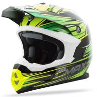 G-Max - G-Max MX86 Raz Helmet - G3861226 TC-3 - Black/Green/Hi-Viz Yellow - Large - Image 1