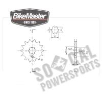 BikeMaster - BikeMaster Front Sprocket - 14T - 965436 - Image 2