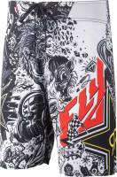 Fly Racing - Fly Racing Rockstar Board Shorts - 353-19334 - White/Black - 34 - Image 1