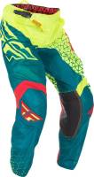 Fly Racing - Fly Racing Kinetic Trifecta Mesh Pants - 370-33828 - Hi-Vis/Teal - 28 - Image 1